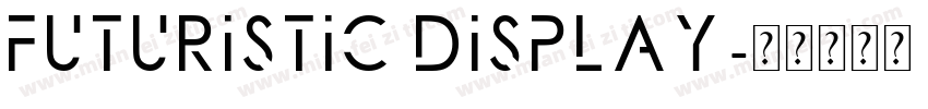 Futuristic Display字体转换